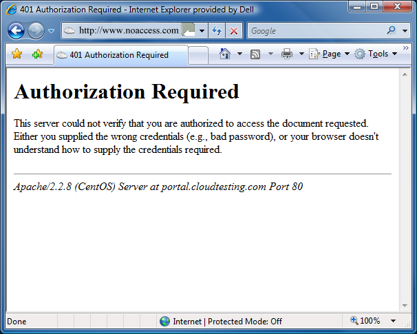 HTTP Error 401 Authorization Required Zaphinathzaphinath
