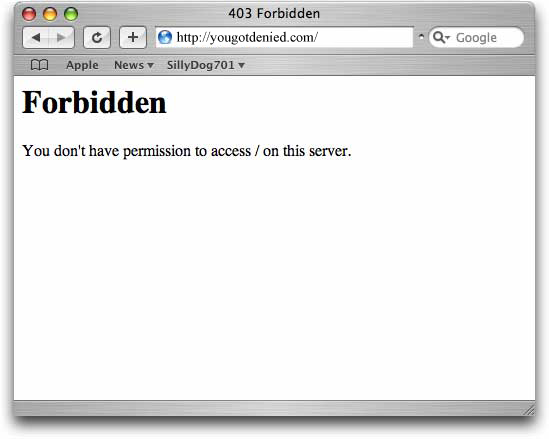 http forbidden error